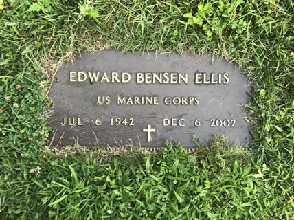 Edward Bensen Ellis Grave Marker